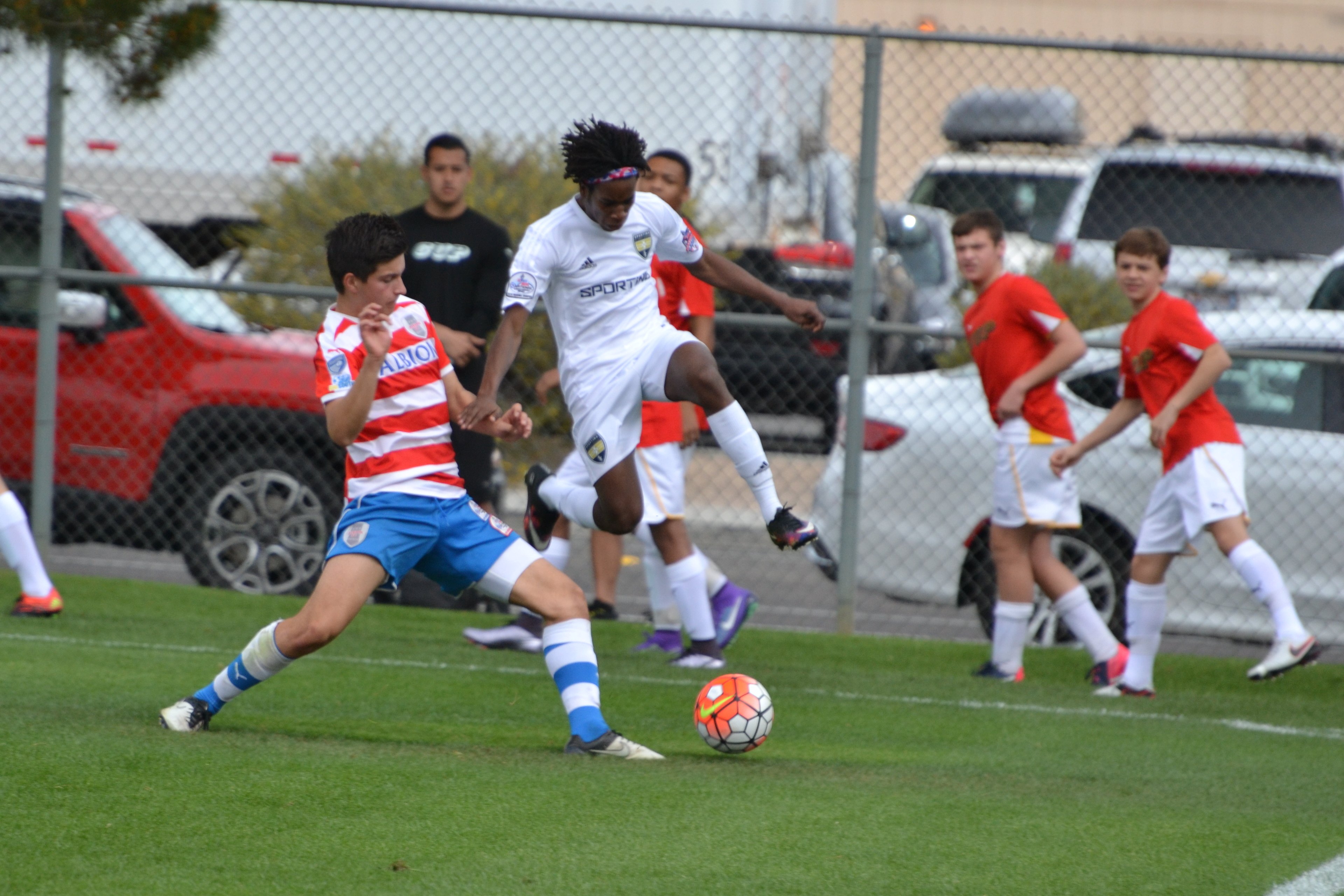 soccer players ecnl on field